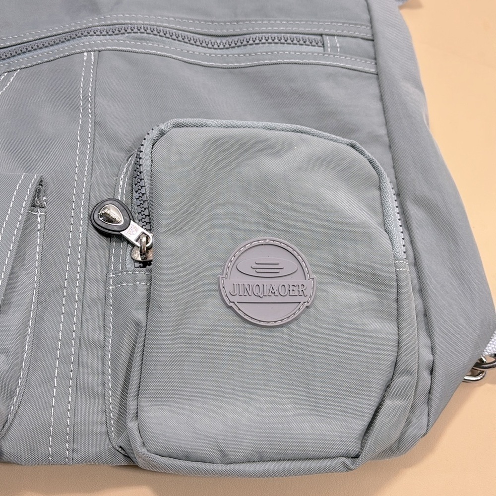 Grey durable medium size backpack/shoulder bag​​​​​​ - Picture 2 of 10
